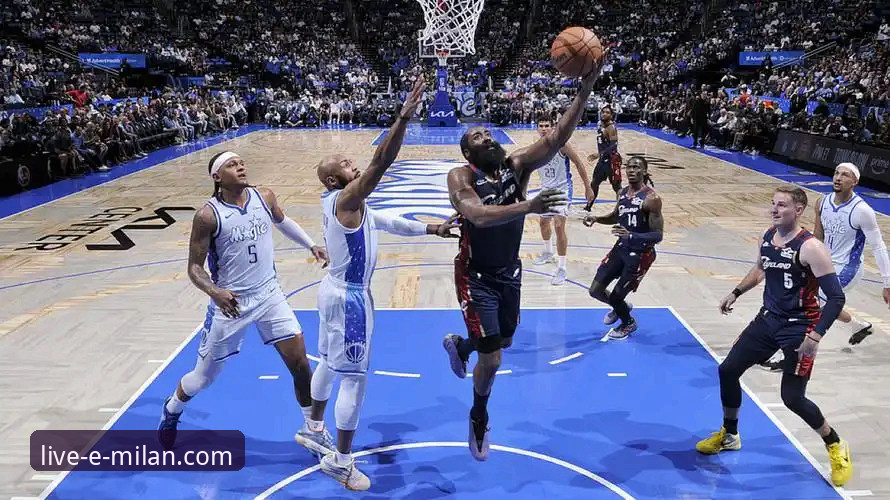 NBA东部激战最新动态：骑士险胜魔术，米切尔42分主宰比赛